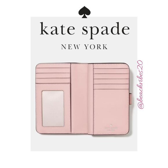 KATE SPADE Lena Medium Bifold Wallet Tutu Pink NWT O-395 & O-396 - Picture 3 of 3